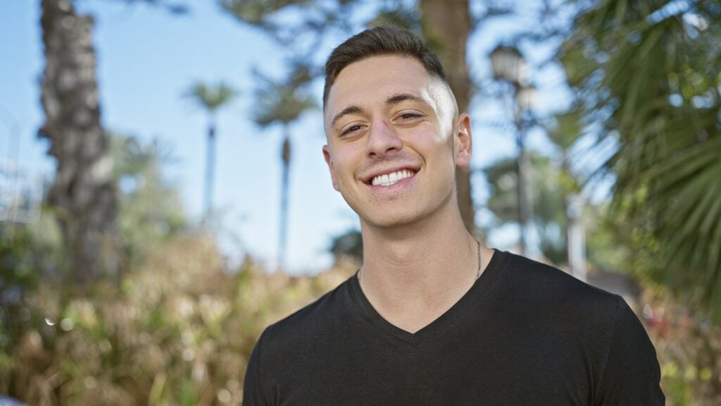 Man smiling after attending garden grove drug rehab.